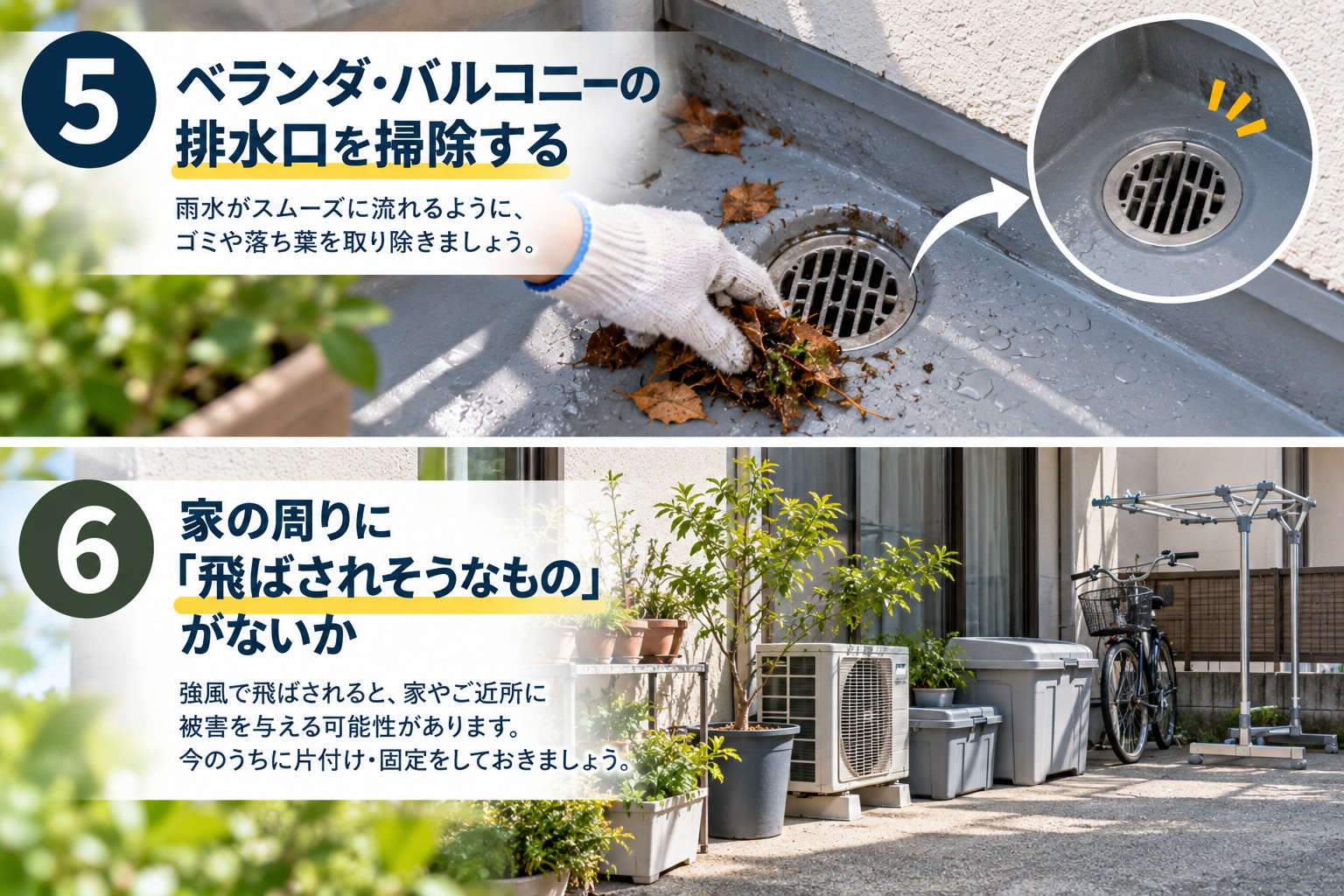 台風が来る前に確認したい！家を守るチェックポイント7選